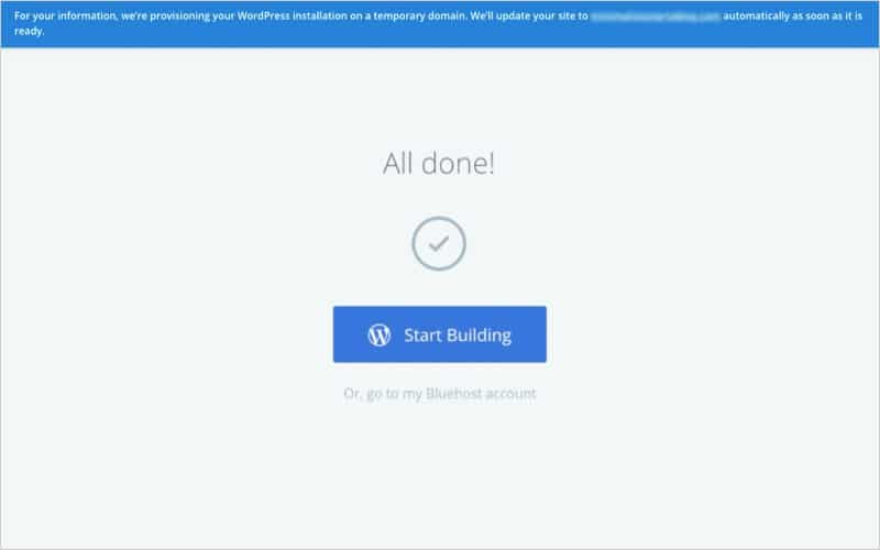 Step 2 - Click Start Building